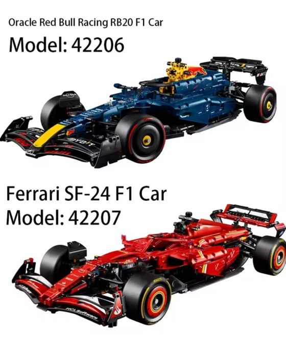Конструктор formula f1 Red Bull 42206 Ferrari 42207 1 в 1 lego Technic