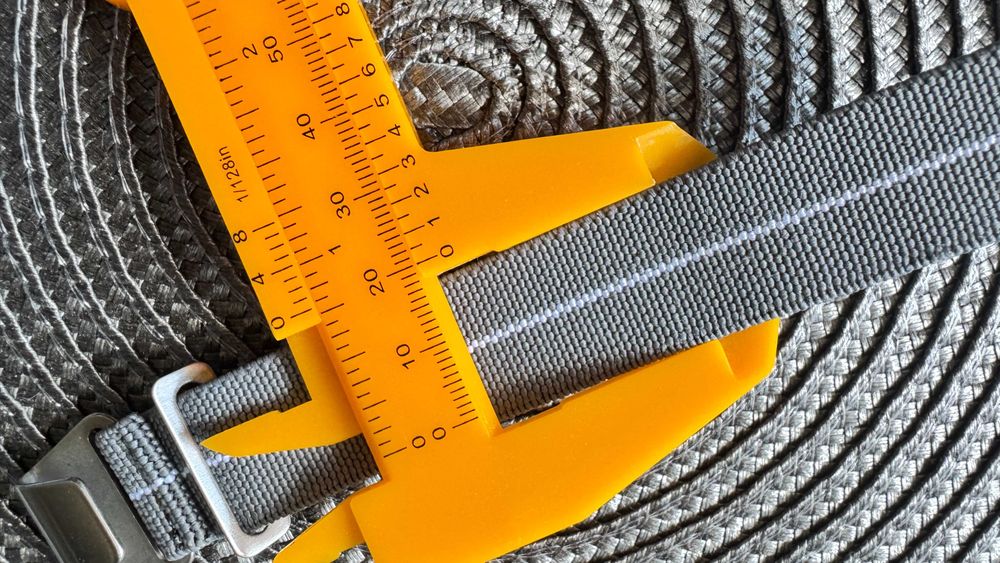 Nowy pasek do zegarka NATO Marine French/Nationale 20mm szaro-biały