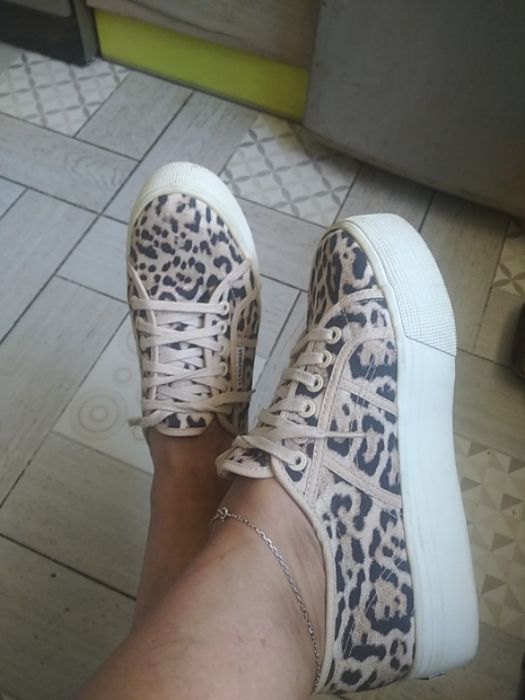 Кеды леопард текстиль 39,5р толстая подошва