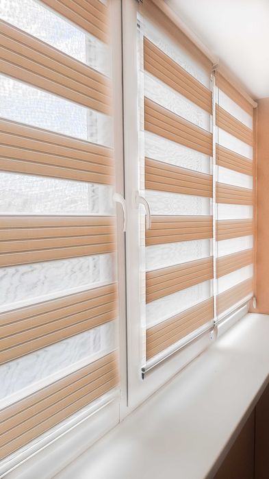 Жалюзи день ночь за 2 дня! Римские шторы Рулонные шторы