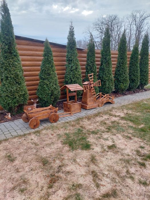 Садові вироби,млин ,криниця,візок,місток.декоративні,ландшафний дизайн