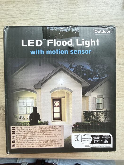 Lampa ledowa na czujnik ruchu 30W 6500K