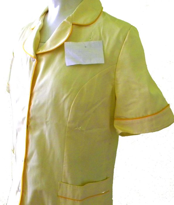 damski komplet żakiet + spódnica kolor żółty, lamowany   r. M