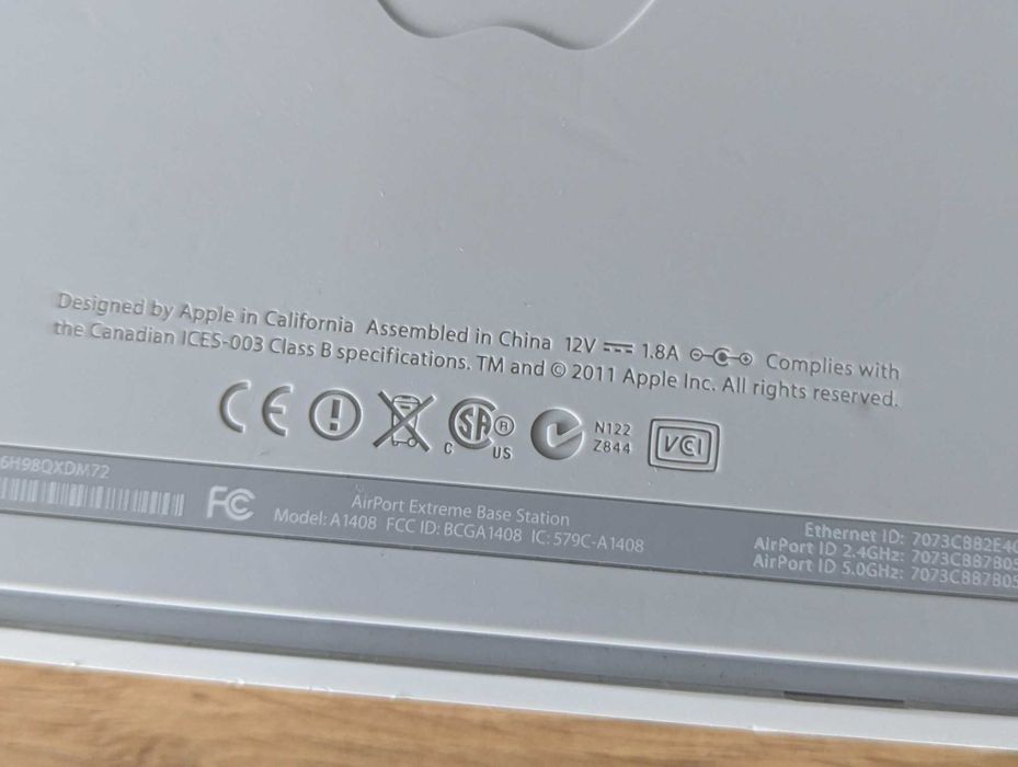 Apple WIFI роутер A1408 AirPort Extreme 5-е США не урізано