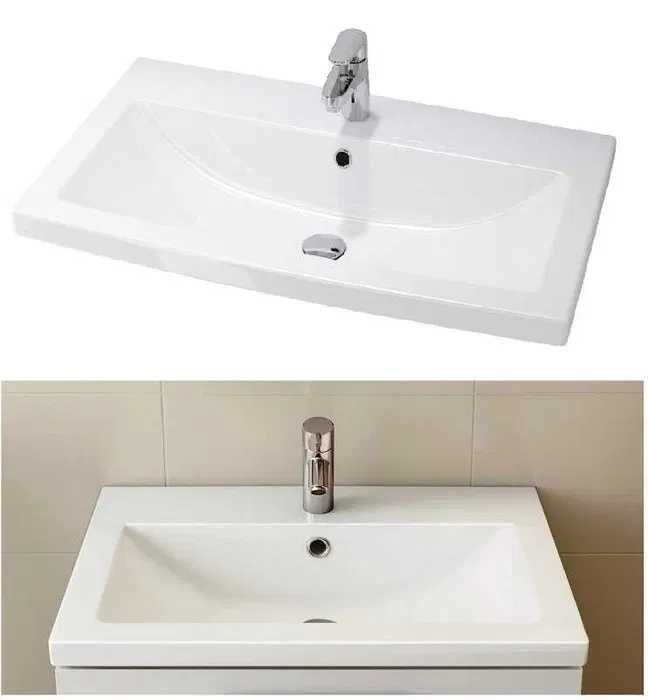 Умывальник (раковина) в комплекте с тумбой в ванну. Ширина 50...80см.