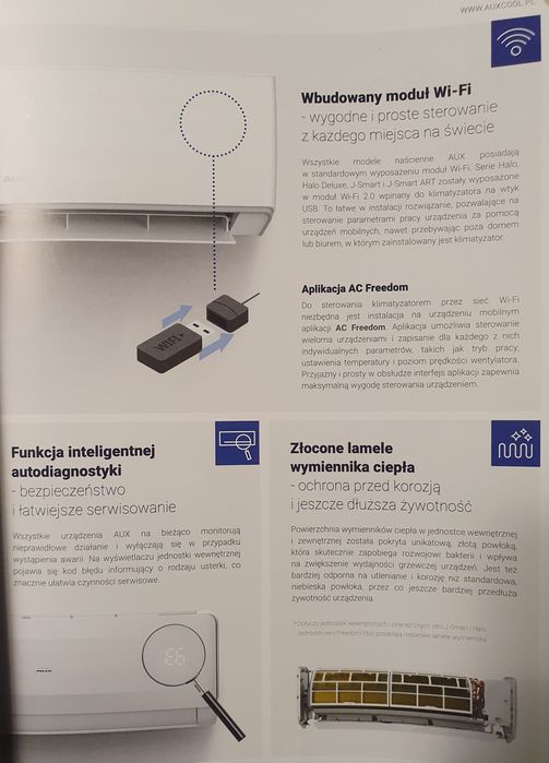 Klimatyzacja AUX Q SMART Pro 4,2 kW +++