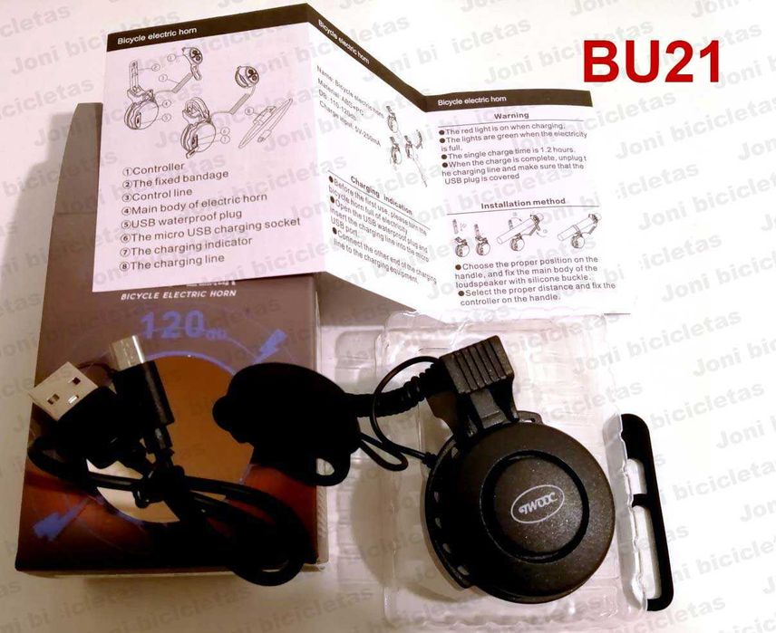 Buzinas de pêra e corneta para bicicleta e motorizada