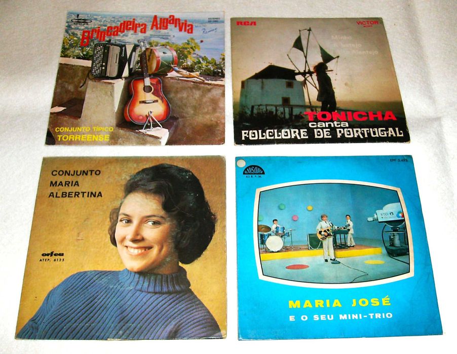 Conjunto de 4 EPs de música Portuguesa