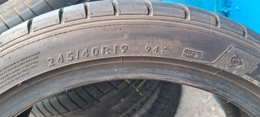 GoAuto шини Dunlop 245/40 R19, 6mm, 2019рік, пара, Київ