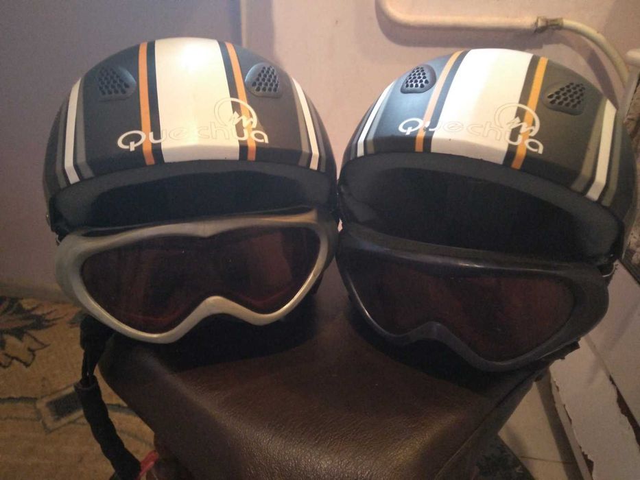 Лижний шолом + окуляри ціна за 2 шоломи + окуляри
