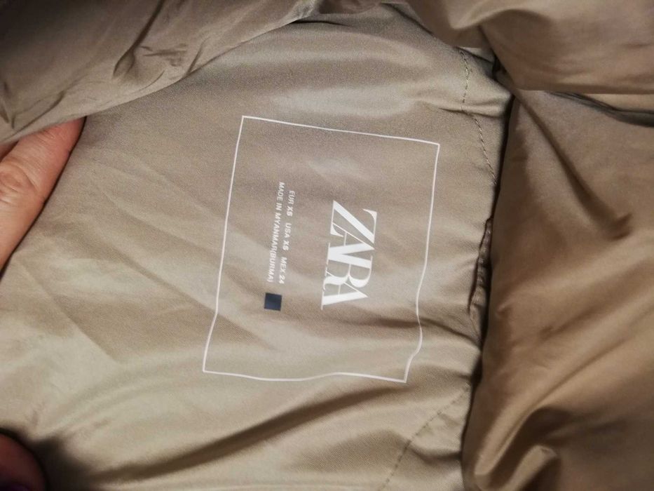 kurtka puchowa Zara s 36 m 38 parka puchowa Zara 36 38 s m