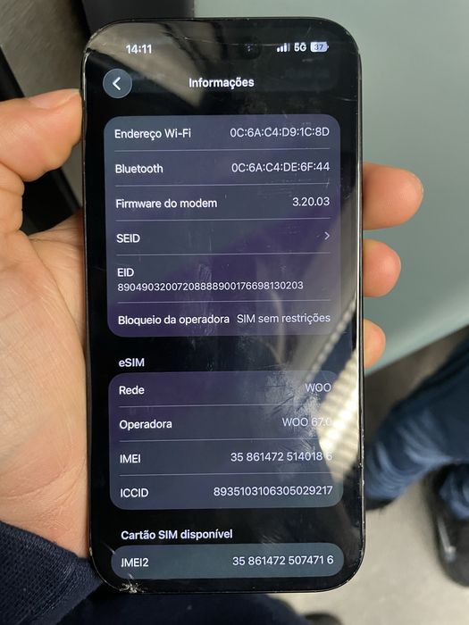 Iphone 15 Preto 128Gb