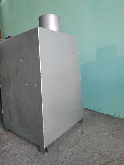 Булерьян 250  Печь дровяная, буржуйка, котел, с дожигом, конвекционная