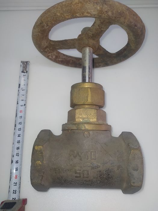 Кран вентельний латуний,чугуний ДУ 50
