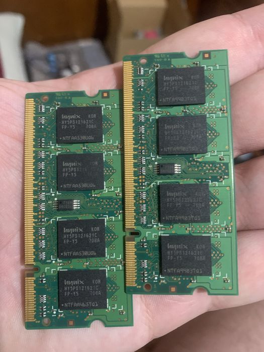 Оперативная память для ноутбука Hynix 512Mb / 2Rx16 / DDR2