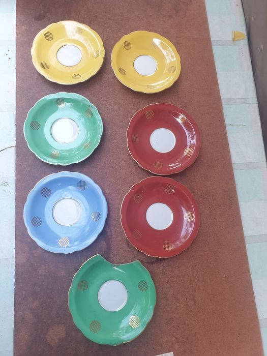 Spodek 12 cm. Porcelanowy serwis kawowy "Feston", Ćmielów
