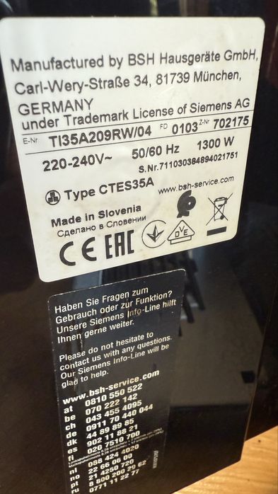 Ekspres do kawy Siemens ti35a209rw/04