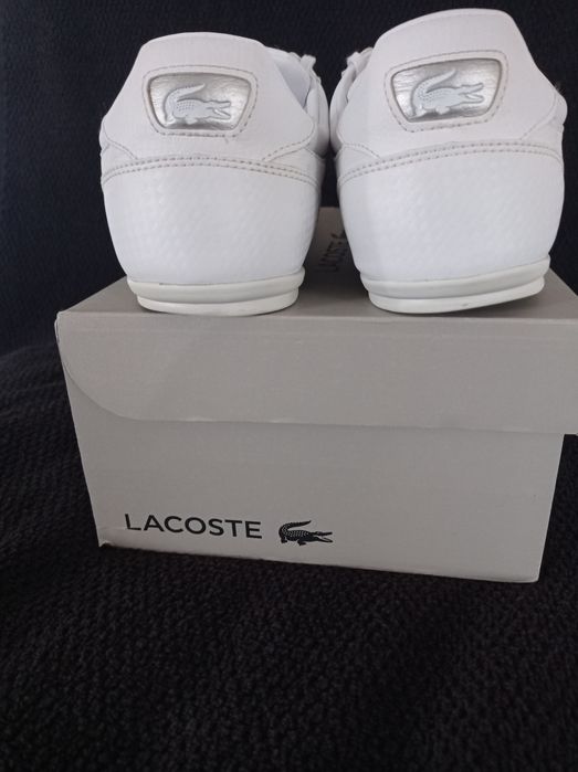 Buty Lacoste Chaymon rozmiar 46 białe skóra skórzane sneakersy j Nowe