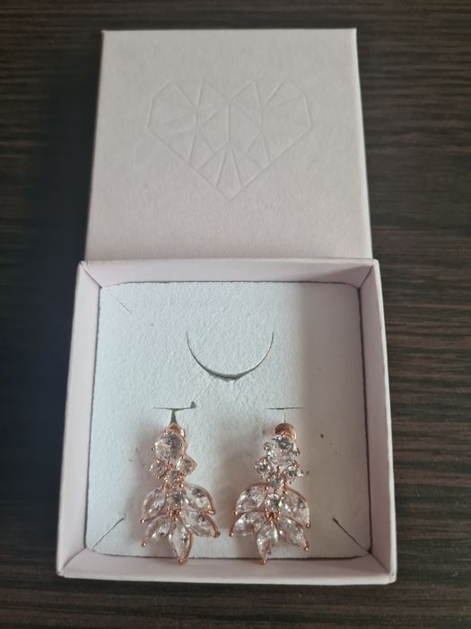 Kolczyki ślubne Almeria Rose Gold