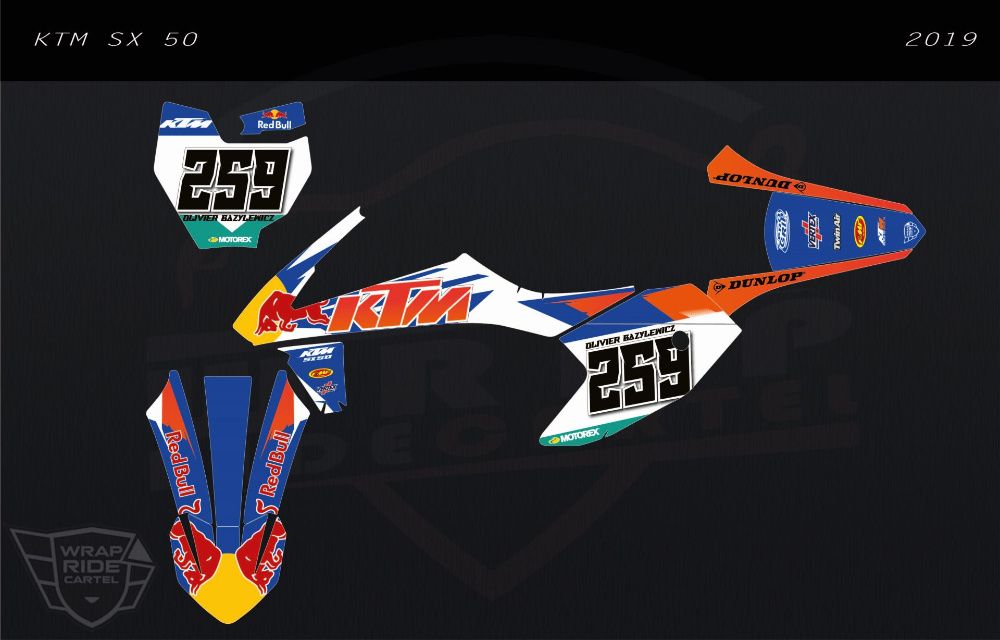 Profesjonalna Okleina PRO MX - KTM SX 50 - 65 - 85