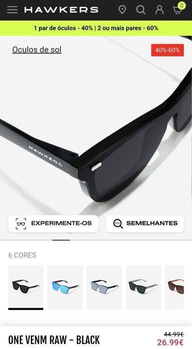 Óculos sol Hawkers novos