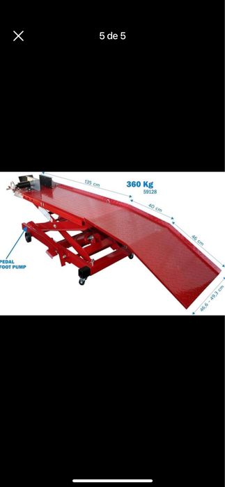 Elevador motas hidaulico 360 kg