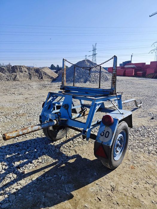 Przyczepa dłużycowa dłużyca EIGENBAU do stali drutu słupów A/3