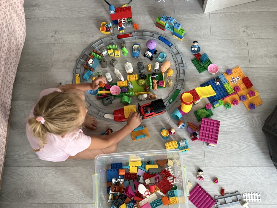 Lego Duplo великий набір: потяг на батарейках, зоопарк, ферма, парк