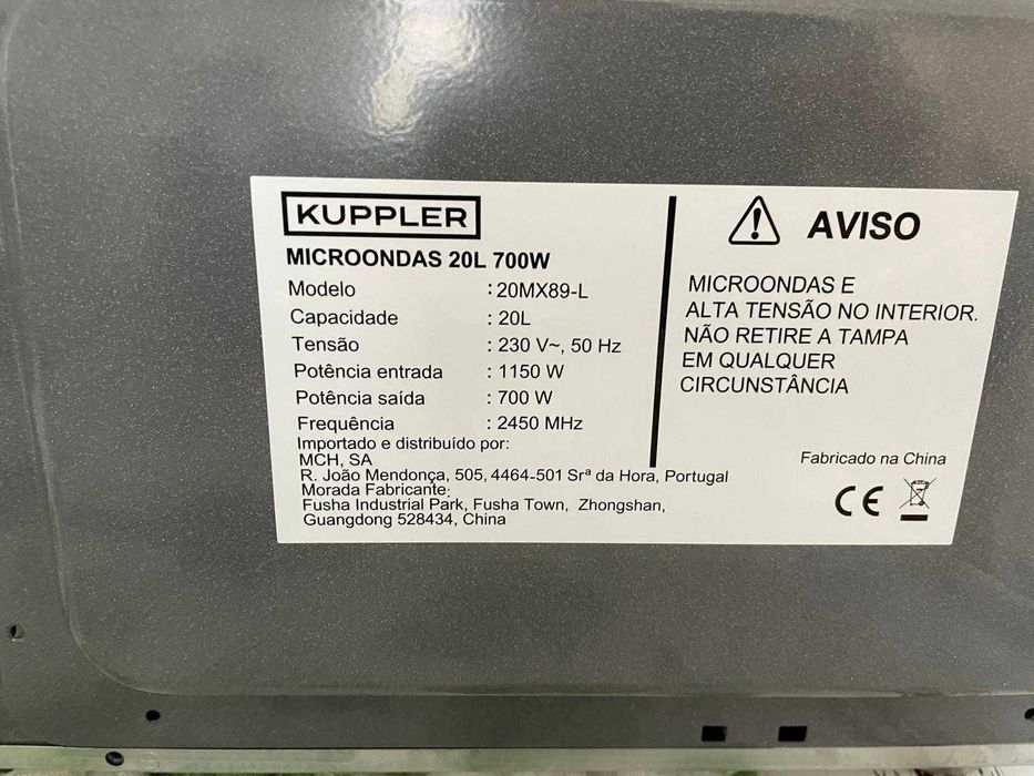 Vendo micro-ondas de 700W e 20L em perfeito estado