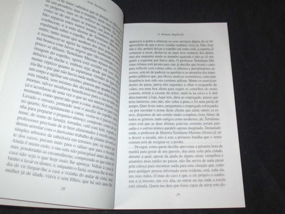 Livro O Homem Duplicado José Saramago 2ª edição