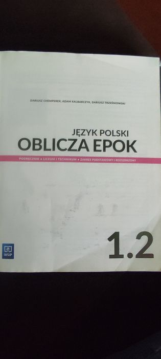 Język polski oblicza epok 1.2 podręcznik