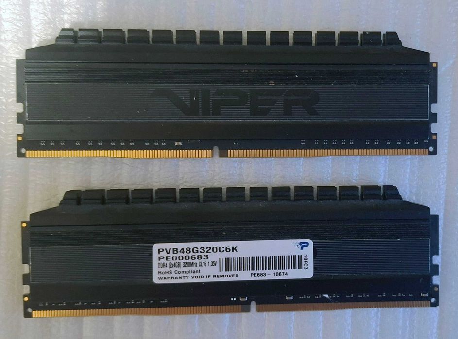 Pamięci Ram Patriot Viper 4 Blackout DDR4 8GB (2x4GB) 3200MHz