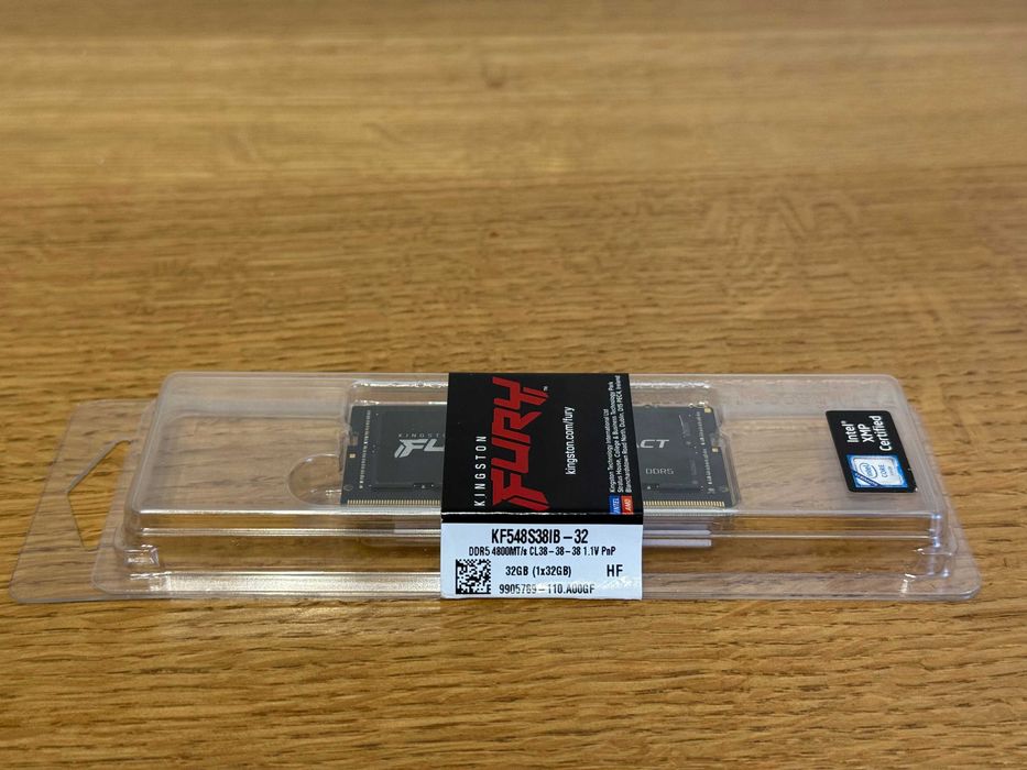 Оперативна пам'ять Kingston Fury Impact DDR5 SO-DIMM 32GB 4800MHz