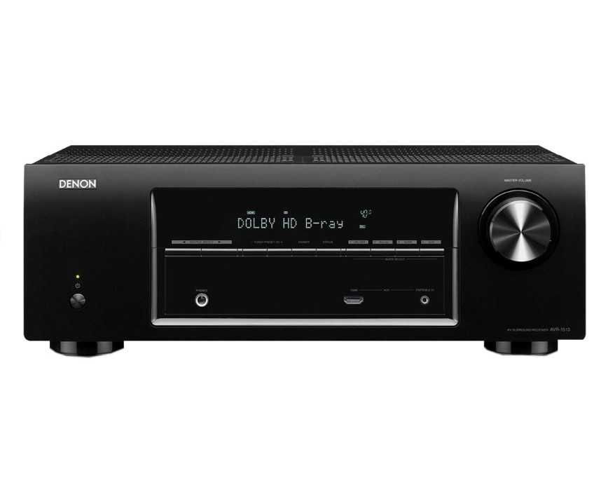 Amplituner kina domowego 75W DENON AVR-1513 z pilotem czarny