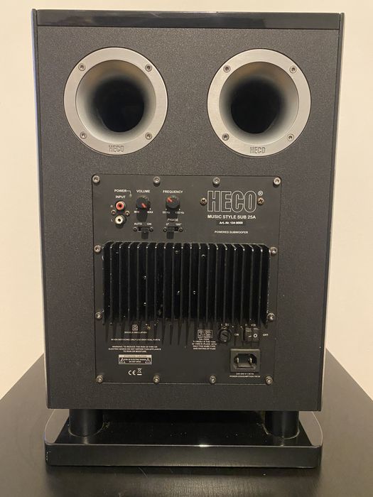 Активний сабвуфер сааб Heco Music Style Sub 25 Piano Black