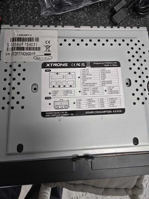 Rádio Xtrons Android 12 8″ Octa-Core 1.8Ghz 6GB 128GB, modelo IX82MTV