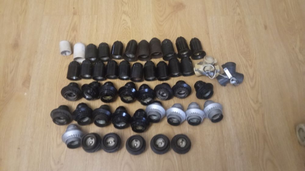 Електропатроны,розетки,вилки, выключатели к настольным лампам СССР