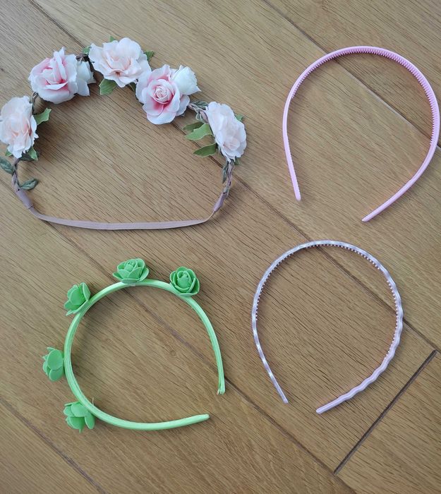 4 sztuki opaska do włosów wianek kwiatki