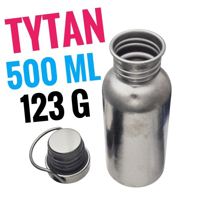 Tytan! BIDON 500 ML butelka tytanowa 500 ml rower rowerowy rowerowa