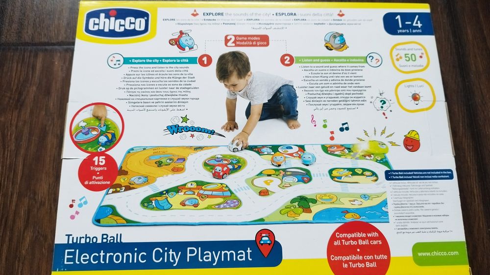 Chicco Turbo Team Miasto mata elektroniczna interaktywna edukacyjna