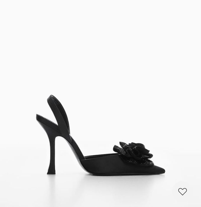 Взуття mango туфлі з квіткою