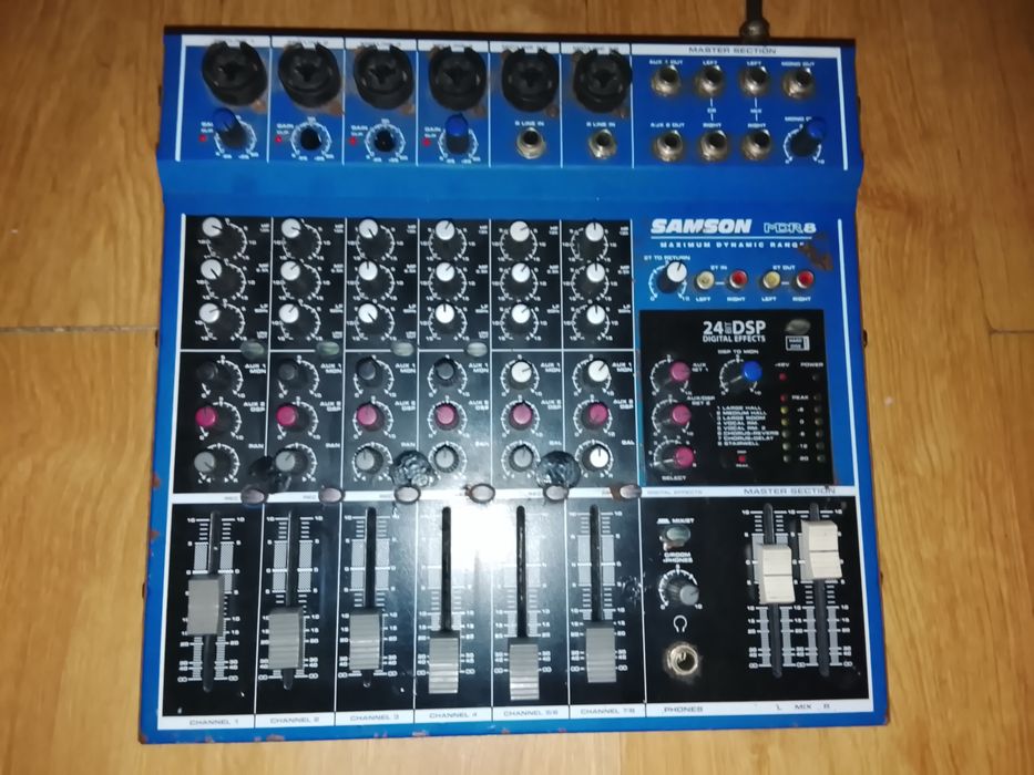 Misturador de mistura audio Samson MDR8