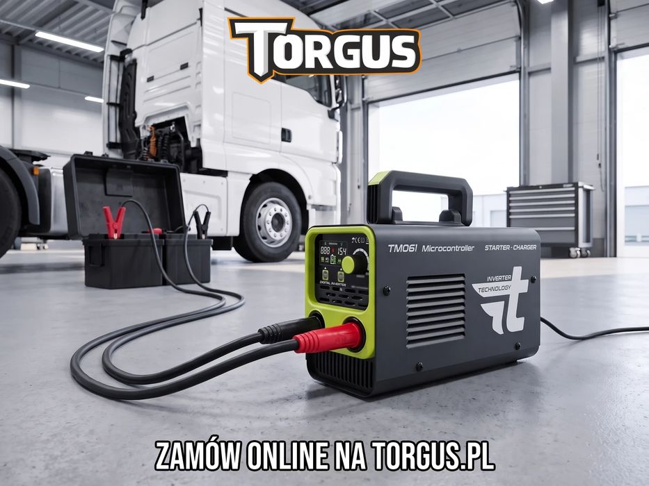NOWY Prostownik z Rozruchem Toolme TM061 Inwertorowy 12V 24V 800A 25-1200Ah Do Ciężarówki Busa Auta AGM GEL EFB Start-Stop FAKTURA!
