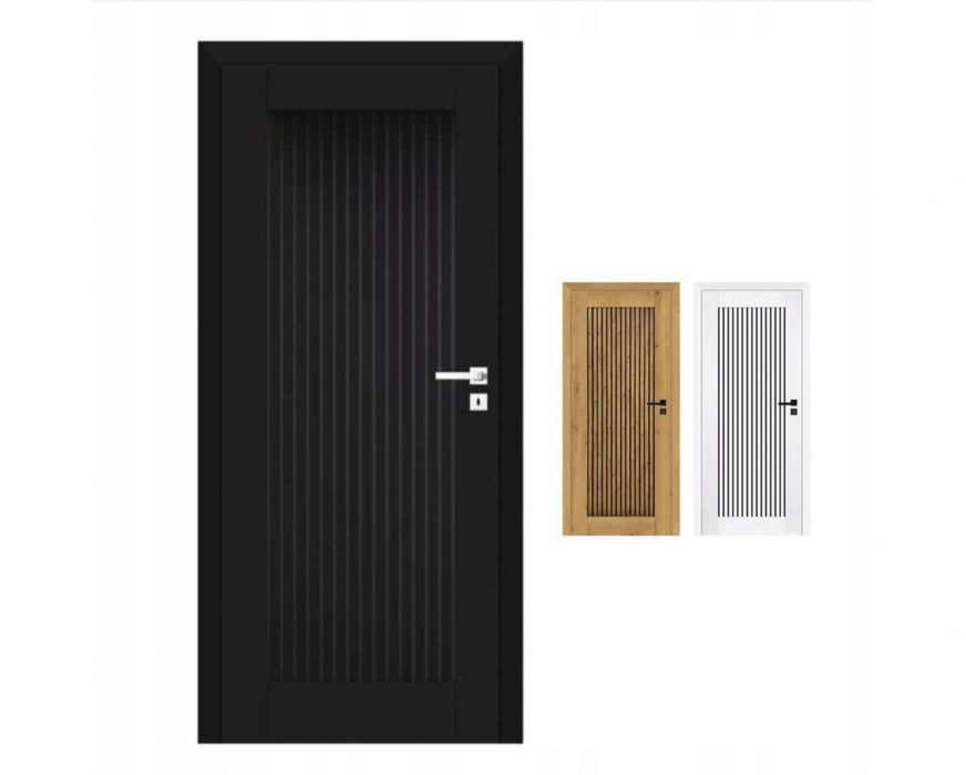 Drzwi wewnętrzne LAMELLA Windoor Loft Lamele Przylgowe Bezprzylgowe