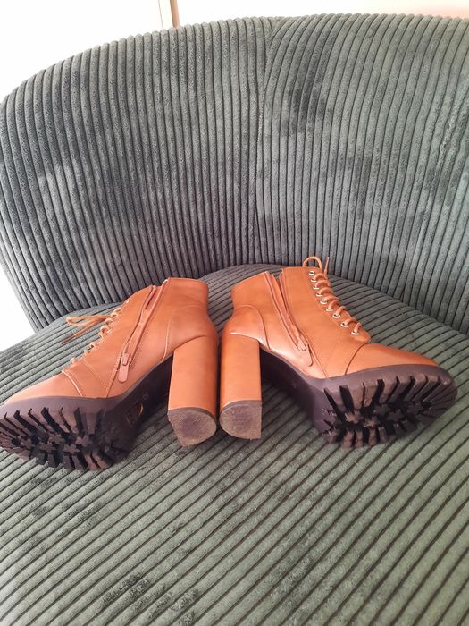 Buty, botki damskie rozmiar 37 camel