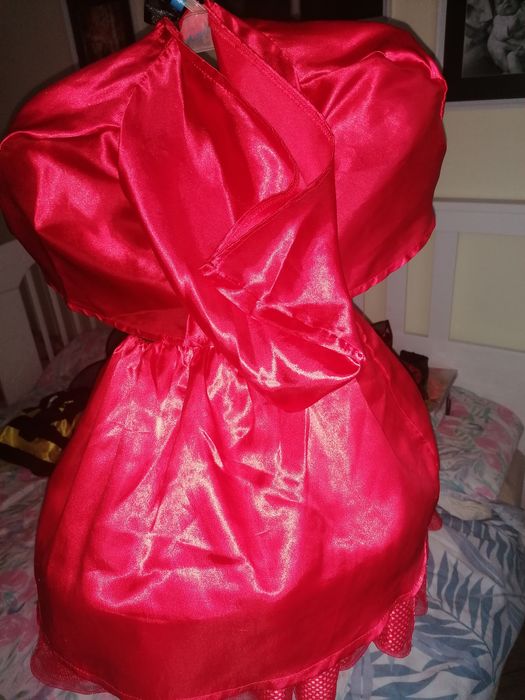 Strój karnawałowy Czerwony Kapturek r. 98/104