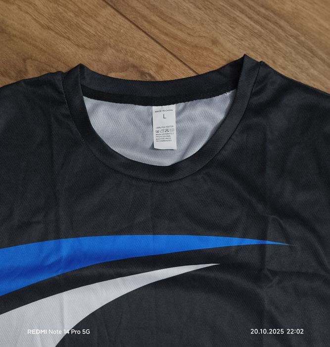 T-shirt T-shirt męski Mobil 1 Racing materiał oddychający rozm L