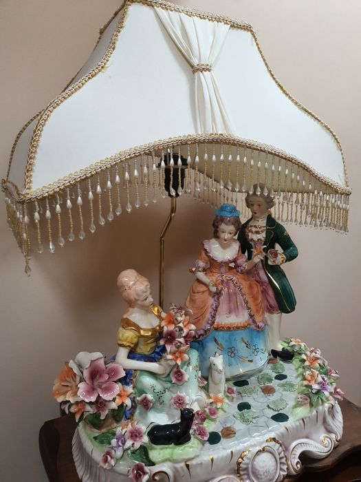 OGROMNA Lampa Porcelanowa