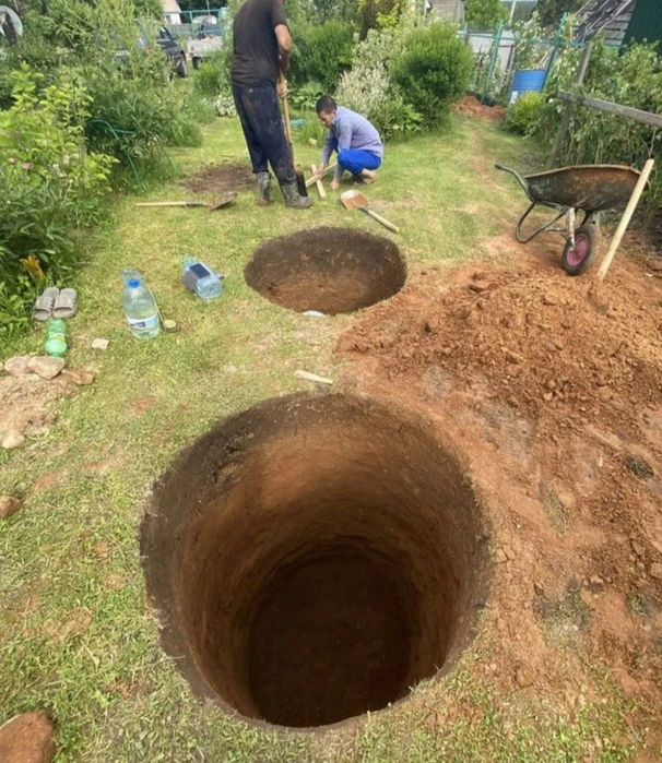 Готовий септик з бетонних кілець під ключ. 6,12,21 м3. Гідробетон