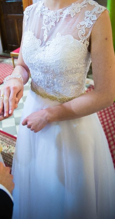 okazja!! suknia ślubna xs-s